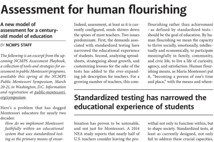 Assessment for human flourishing